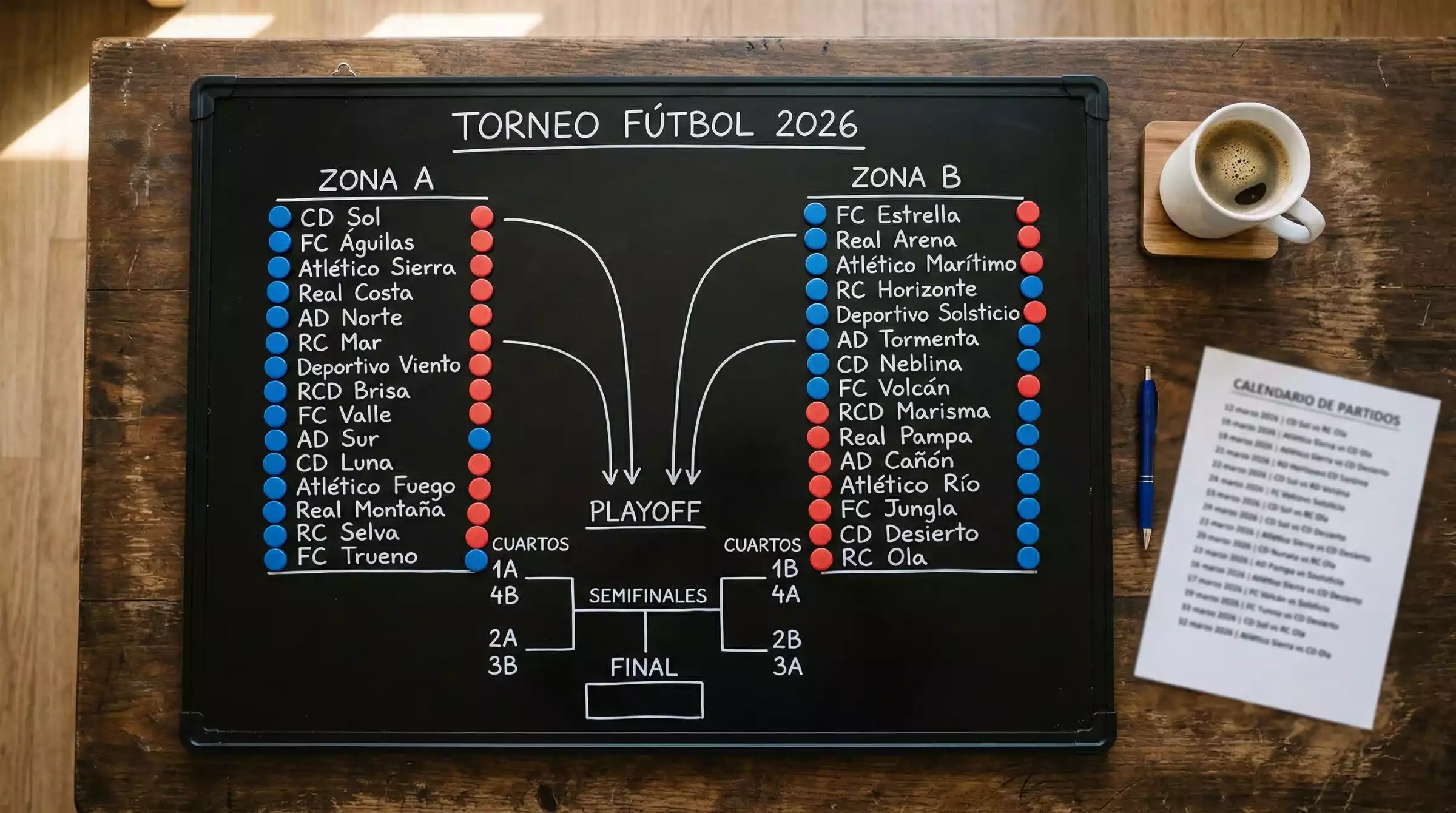 Esquema del formato de la Liga Profesional Argentina con dos zonas de 15 equipos