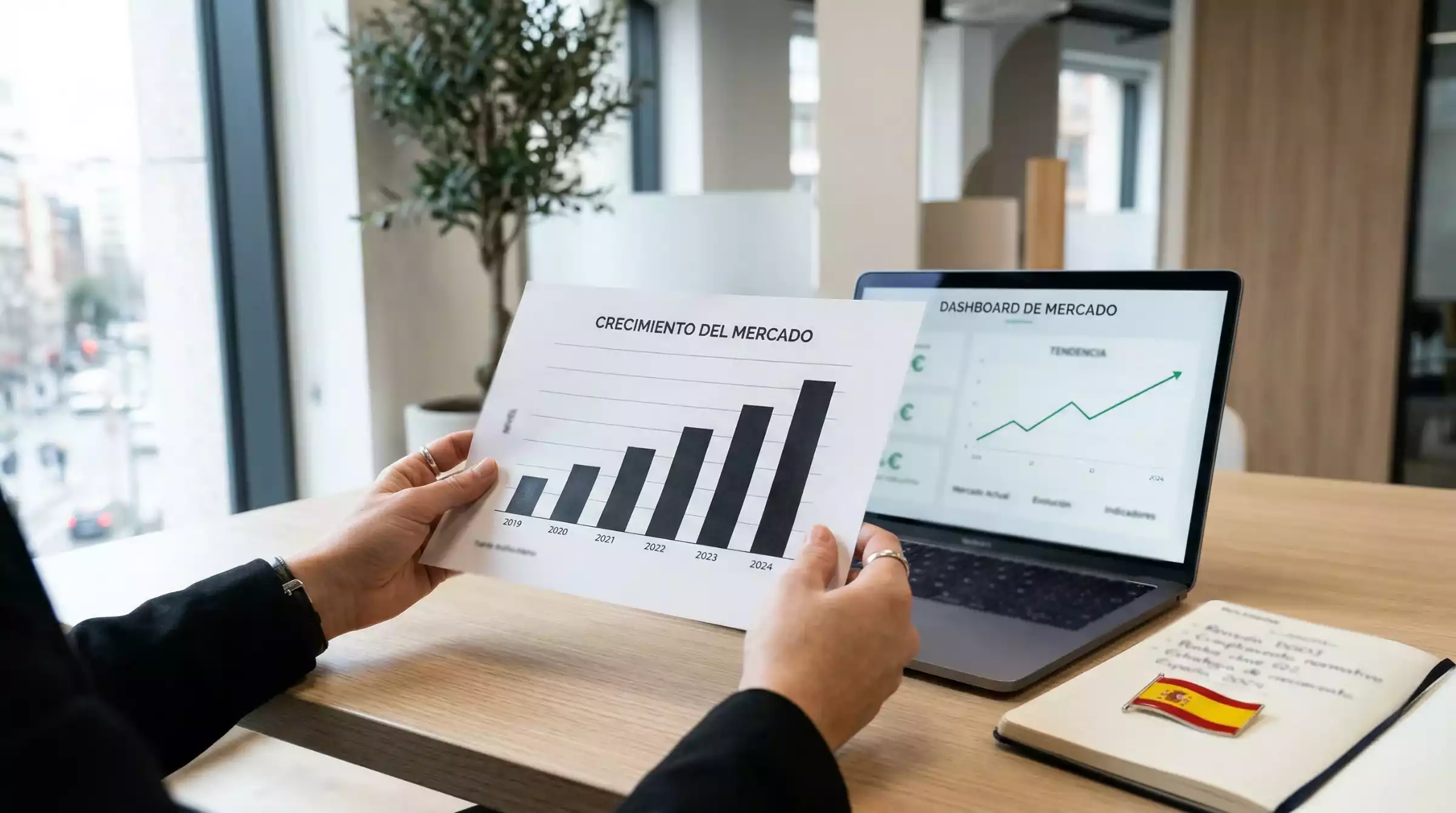 Gráfico de crecimiento del mercado de apuestas online en España regulado por la DGOJ