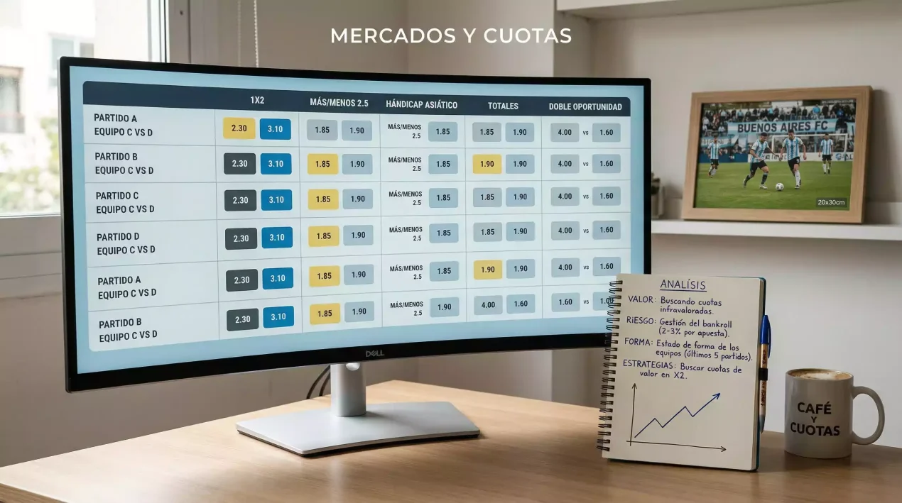 Mercados de Apuestas en el Fútbol Argentino: Todas las Opciones para la Liga Profesional